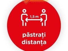 Semn rosu pastrati distanta